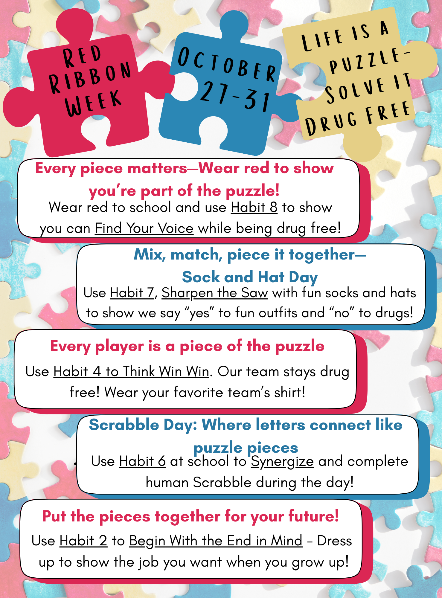 Red Ribbon Week Flyer
